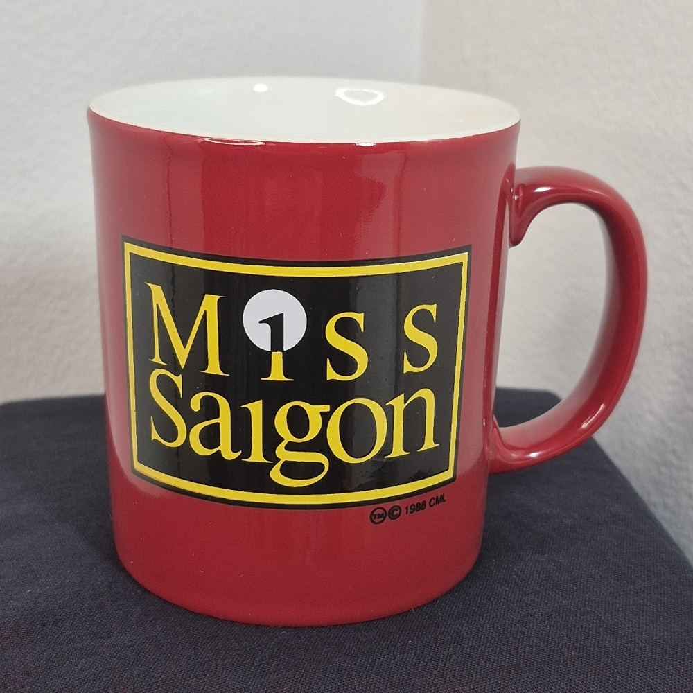 Miss Saigon Musical Vintage Coffee Mug 1988 Kilncraft England 10 oz